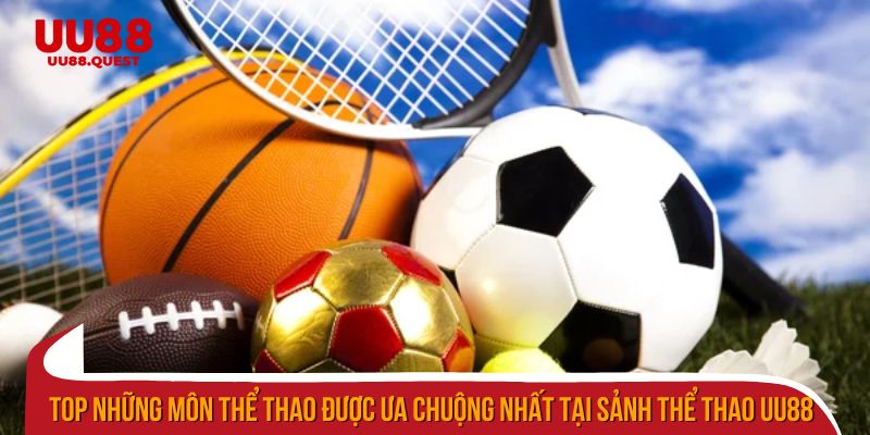 Top những môn thể thao được ưa chuộng nhất tại sảnh thể thao uu88